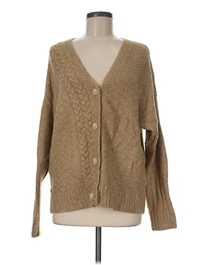 Pre-owned Cabi Cardigan Sweater In Tan