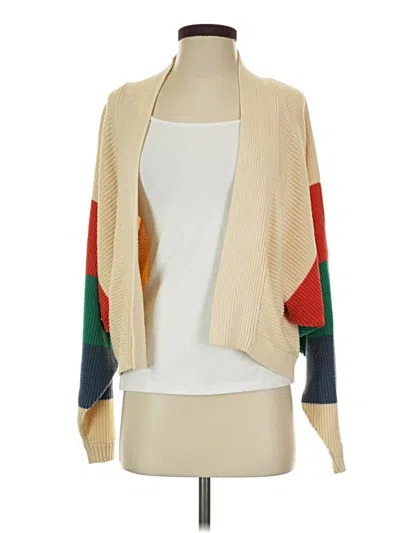 Pre-owned Cabi Cardigan Sweater In Tan