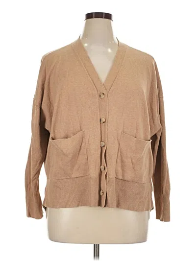 Pre-owned Cabi Cardigan Sweater In Tan