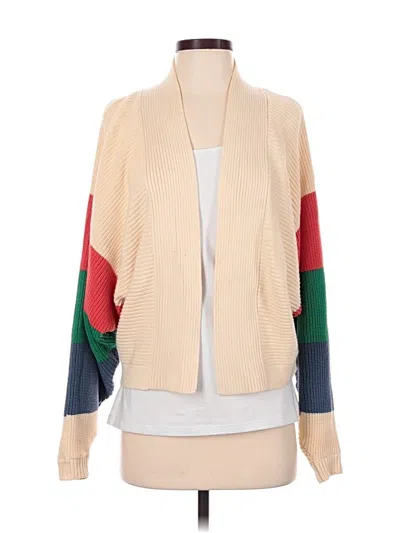Pre-owned Cabi Cardigan Sweater In Tan