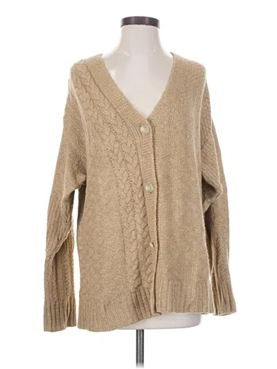 Pre-owned Cabi Cardigan Sweater In Tan