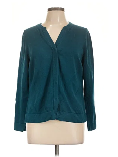 Pre-owned Cabi Cardigan Sweater In Teal