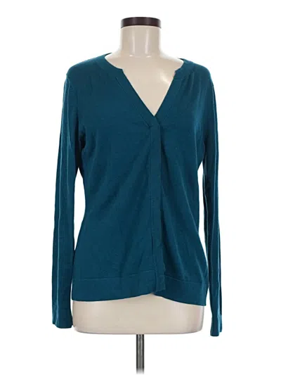 Pre-owned Cabi Cardigan Sweater In Teal