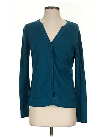 Pre-owned Cabi Cardigan Sweater In Teal