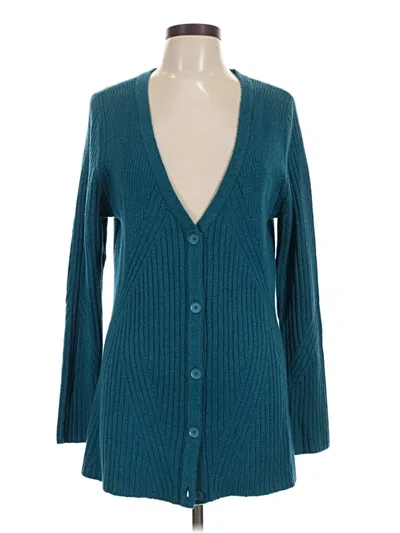 Pre-owned Cabi Cardigan Sweater In Teal