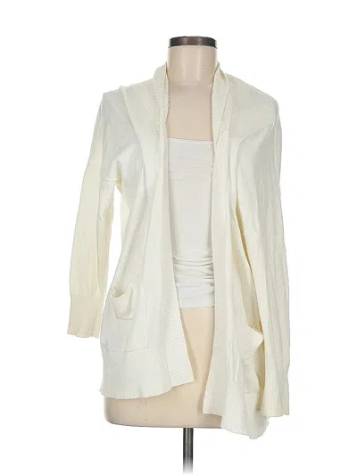 Pre-owned Cabi Cardigan Sweater In White