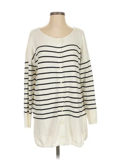 Pre-owned Cabi Cardigan Sweater In White