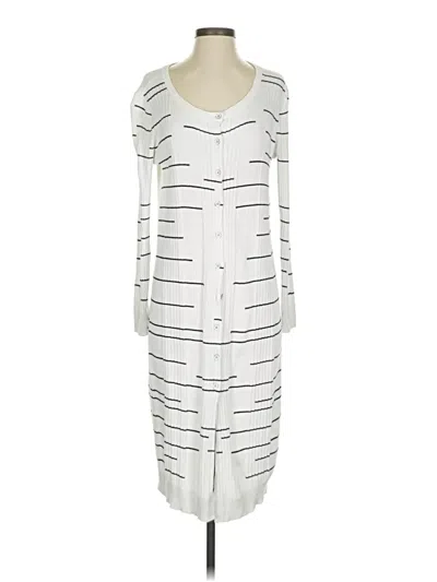 Pre-owned Cabi Cardigan Sweater In White