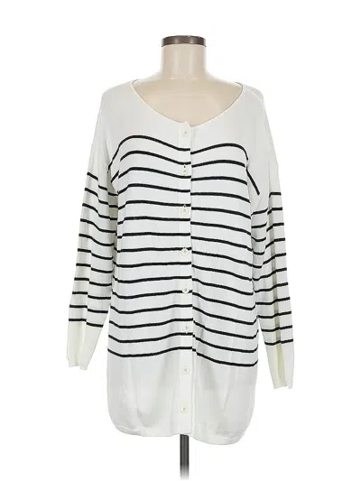 Pre-owned Cabi Cardigan Sweater In White