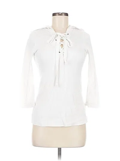 Pre-owned Cabi Cardigan Sweater In White