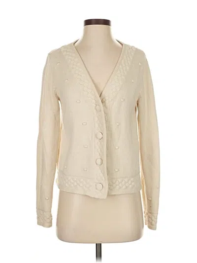 Pre-owned Cabi Cardigan Sweater In White