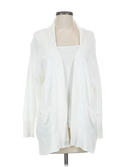 Pre-owned Cabi Cardigan Sweater In White