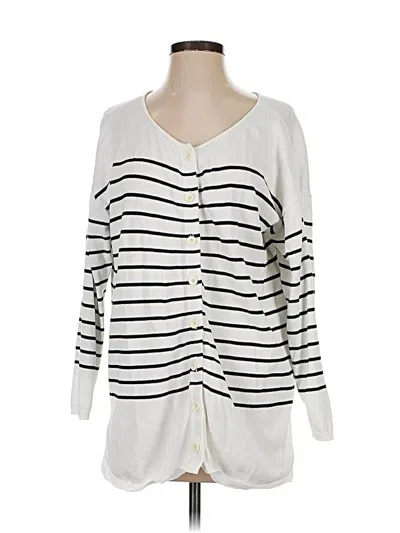 Pre-owned Cabi Cardigan Sweater In White
