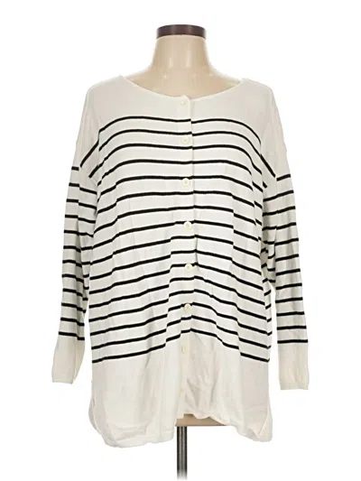 Pre-owned Cabi Cardigan Sweater In White