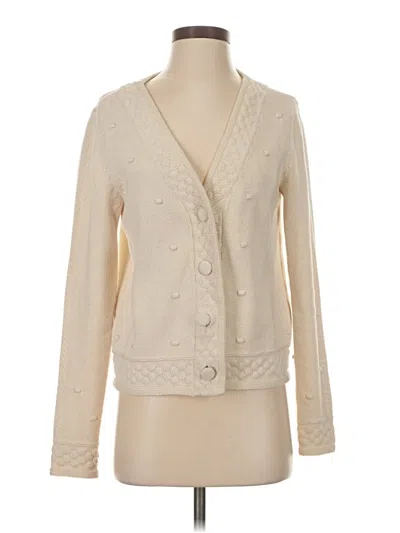 Pre-owned Cabi Cardigan Sweater In White