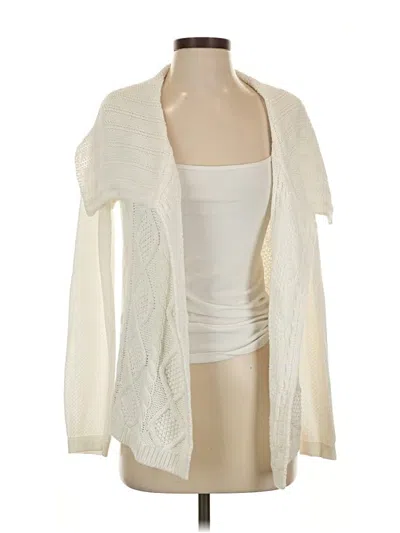 Pre-owned Cabi Cardigan Sweater In White