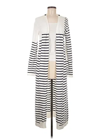Pre-owned Cabi Cardigan Sweater In White
