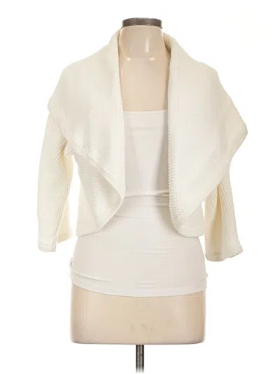Pre-owned Cabi Cardigan Sweater In White
