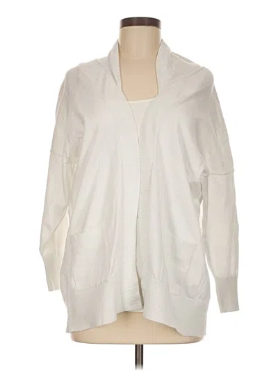 Pre-owned Cabi Cardigan Sweater In White