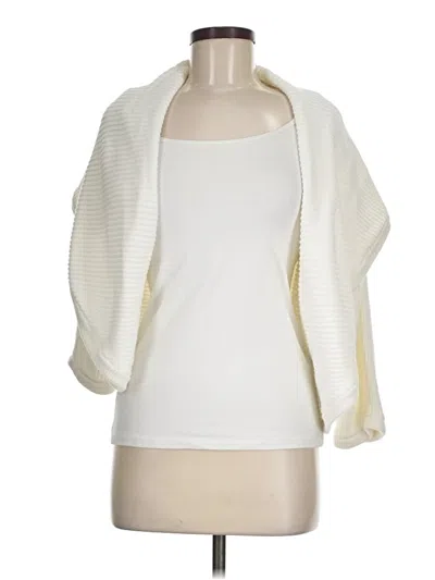 Pre-owned Cabi Cardigan Sweater In White
