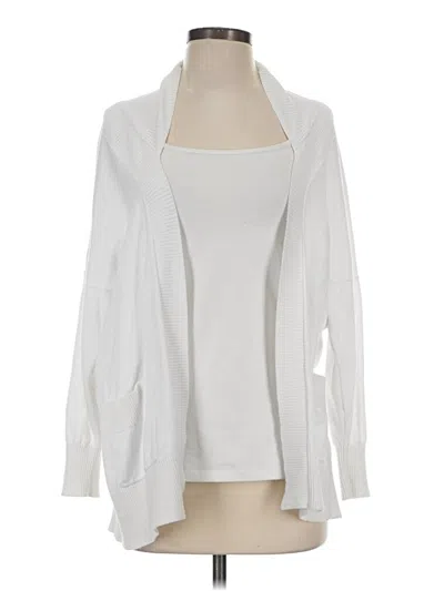 Pre-owned Cabi Cardigan Sweater In White