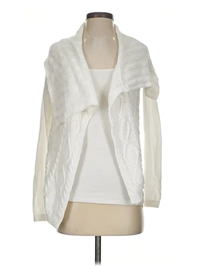 Pre-owned Cabi Cardigan Sweater In White