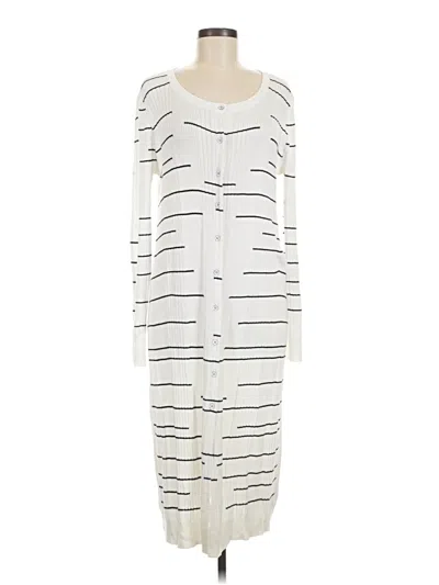 Pre-owned Cabi Cardigan Sweater In White