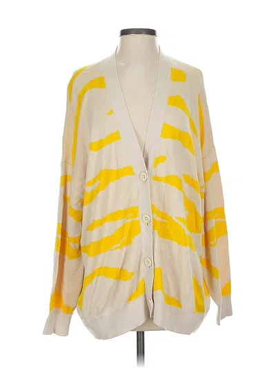 Pre-owned Cabi Cardigan Sweater In Yellow