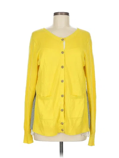 Pre-owned Cabi Cardigan Sweater In Yellow