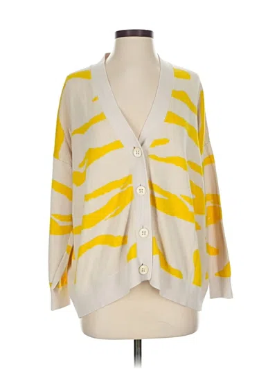 Pre-owned Cabi Cardigan Sweater In Yellow