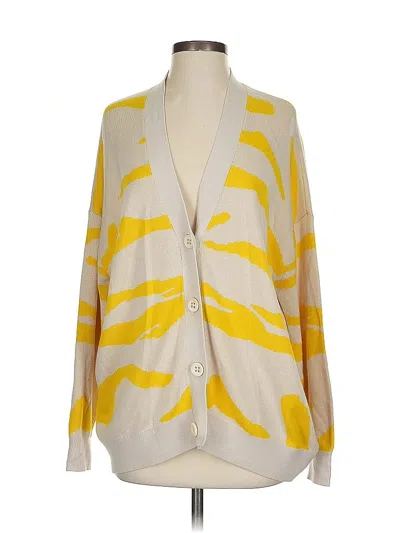 Pre-owned Cabi Cardigan Sweater In Yellow