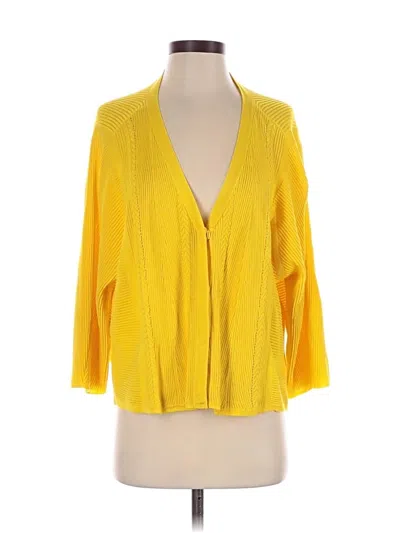 Pre-owned Cabi Cardigan Sweater In Yellow