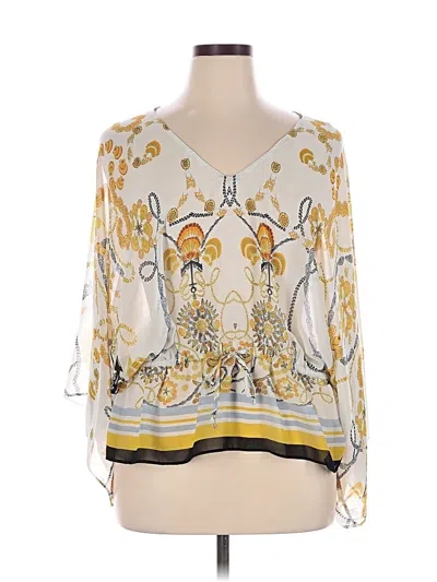 Pre-owned Cabi Cardigan Sweater In Yellow