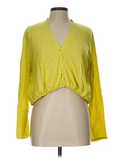 Pre-owned Cabi Cardigan Sweater In Yellow