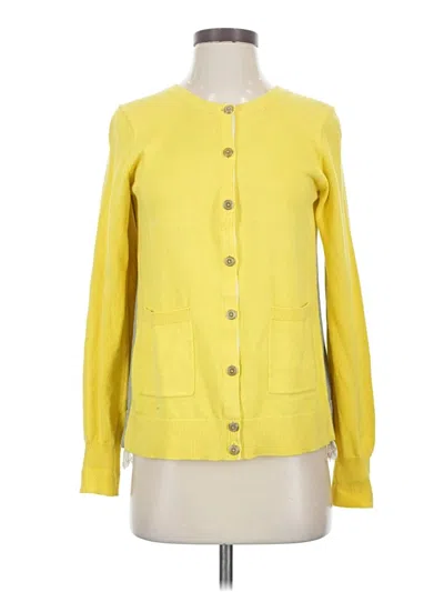 Pre-owned Cabi Cardigan Sweater In Yellow