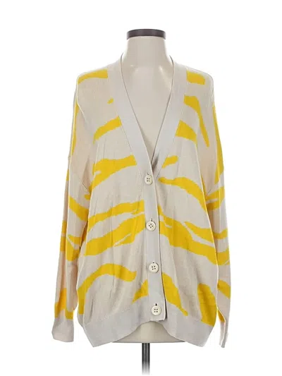 Pre-owned Cabi Cardigan Sweater In Yellow