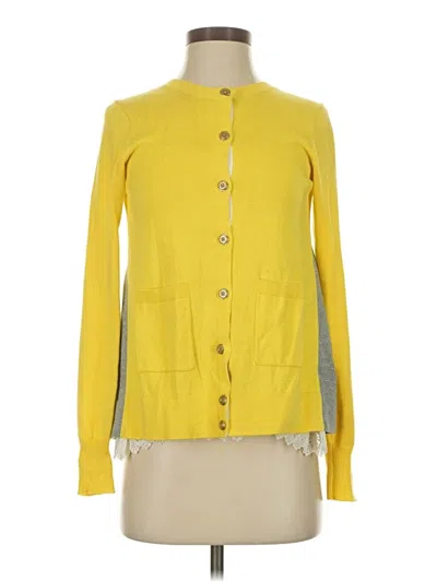 Pre-owned Cabi Cardigan Sweater In Yellow