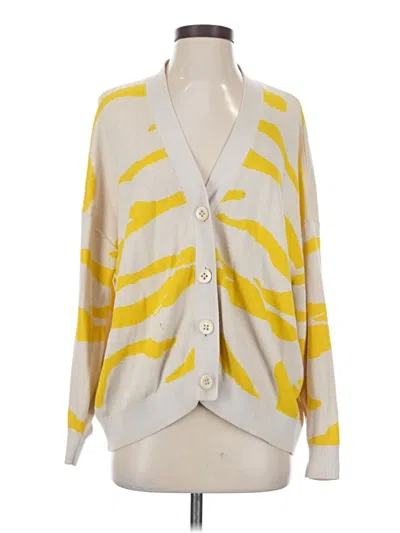 Pre-owned Cabi Cardigan Sweater In Yellow