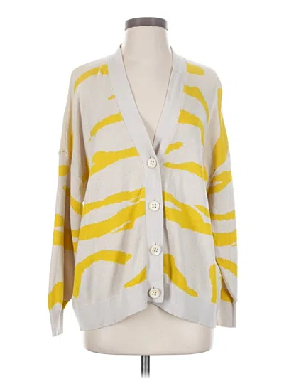 Pre-owned Cabi Cardigan Sweater In Yellow