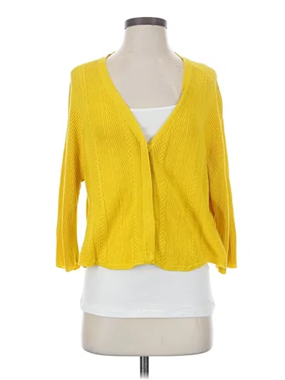 Pre-owned Cabi Cardigan Sweater In Yellow