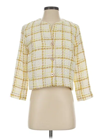 Pre-owned Cabi Cardigan Sweater In Yellow