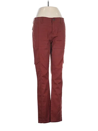 Pre-owned Cabi Cargo Pants In Burgundy