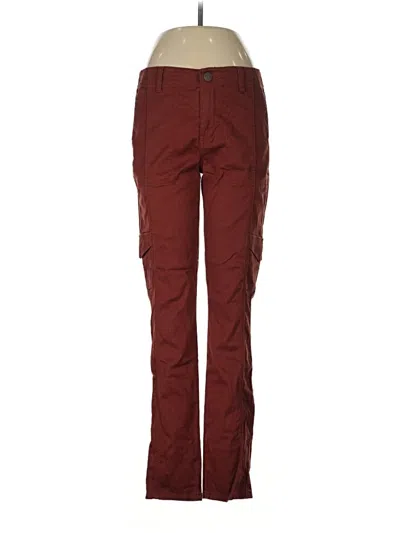 Pre-owned Cabi Cargo Pants In Burgundy