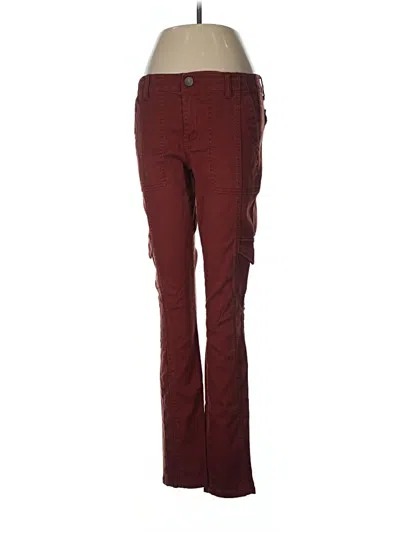 Pre-owned Cabi Cargo Pants In Burgundy