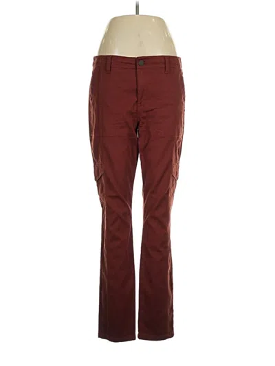 Pre-owned Cabi Cargo Pants In Burgundy