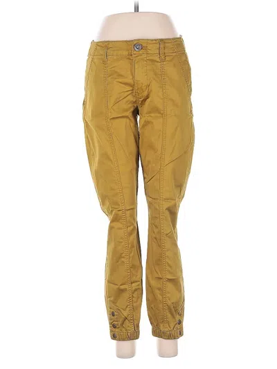Pre-owned Cabi Cargo Pants In Gold