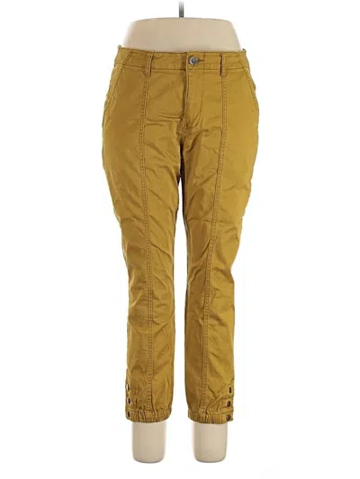 Pre-owned Cabi Cargo Pants In Gold