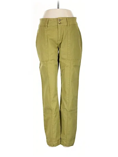 Pre-owned Cabi Cargo Pants In Green