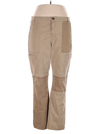 Pre-owned Cabi Cargo Pants In Tan