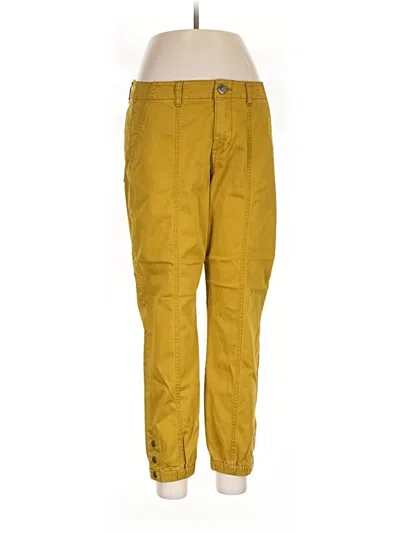 Pre-owned Cabi Cargo Pants In Yellow